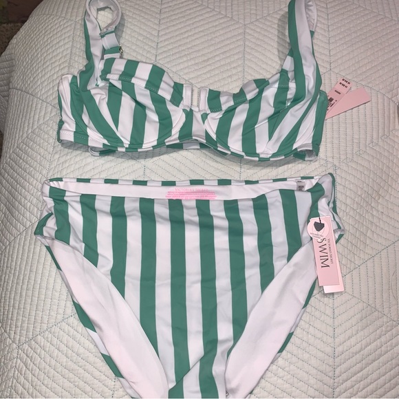 VS Full Coverage Striped Bikini - NWT - Picture 6 of 6
